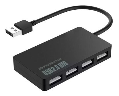 4 prievadų USB 2.0 šakotuvo išplėtimo adapteris, skirtas stacionariam kompiuteriui ir nešiojamam kompiuteriui, didelės spartos