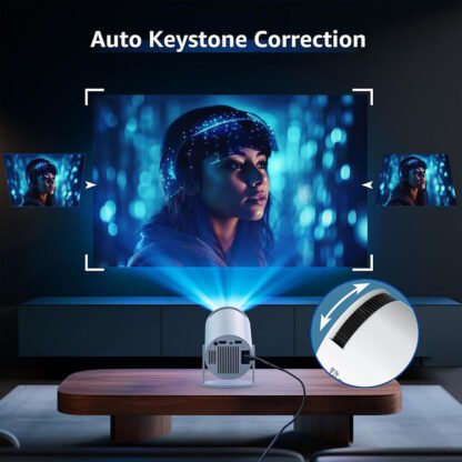 5G / 4K išmanusis projektorius - HD, WiFi, Bluetooth, HDMI, USB,  Android - Biuro namų kinas - Image 4