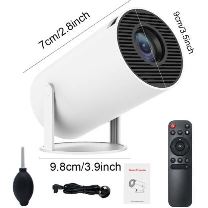 5G / 4K išmanusis projektorius - HD, WiFi, Bluetooth, HDMI, USB,  Android - Biuro namų kinas - Image 2