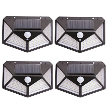 100LED Sieninis šviestuvas įkraunamas saulės energija | 100LED Wall Lamp Led Solar - Image 9