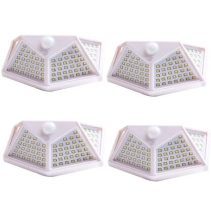 100LED Sieninis šviestuvas įkraunamas saulės energija | 100LED Wall Lamp Led Solar - Image 6