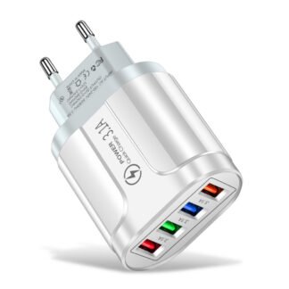QC 3.0 4USB įkroviklis greitam įkrovimui | QC 3.0 4USB Charger Fast Charge