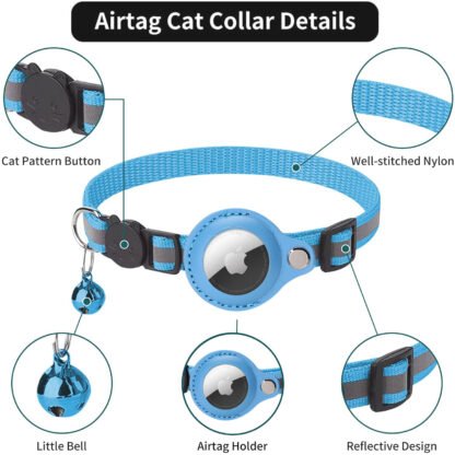 AirTag antkaklis katėms | Anti-Lost Cat Collar - Image 2