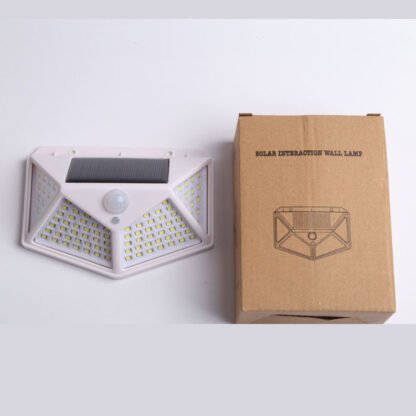 100LED Sieninis šviestuvas įkraunamas saulės energija | 100LED Wall Lamp Led Solar - Image 10